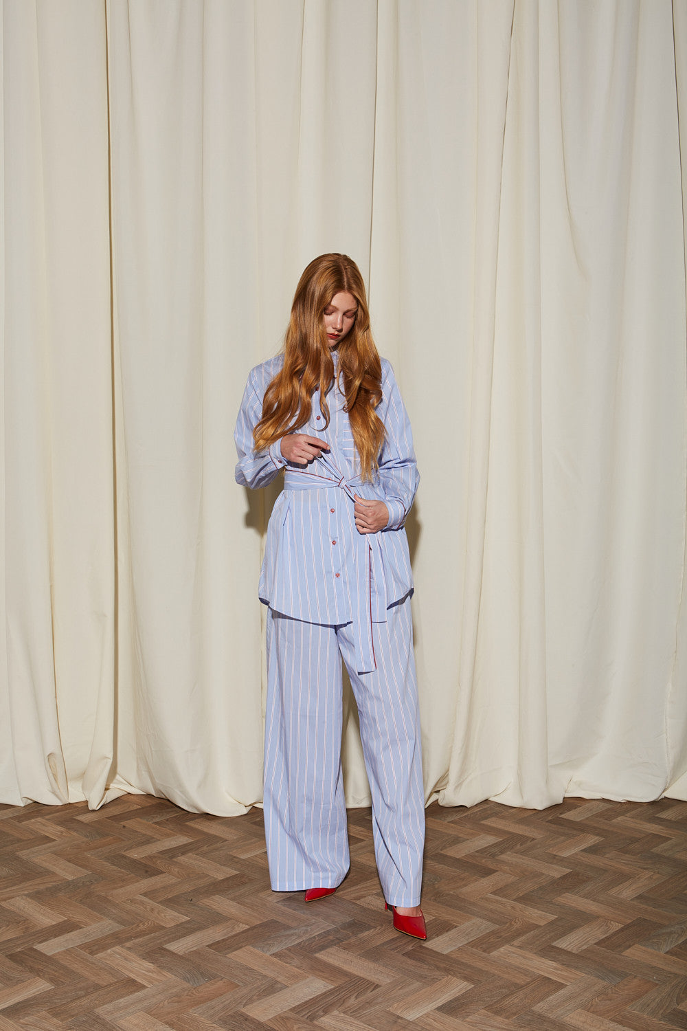 Ada cotton stripe shirt