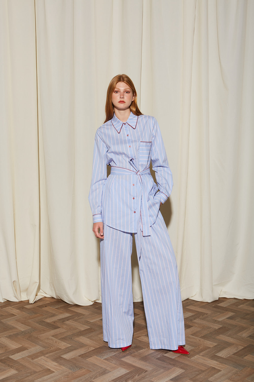 Ada cotton stripe shirt