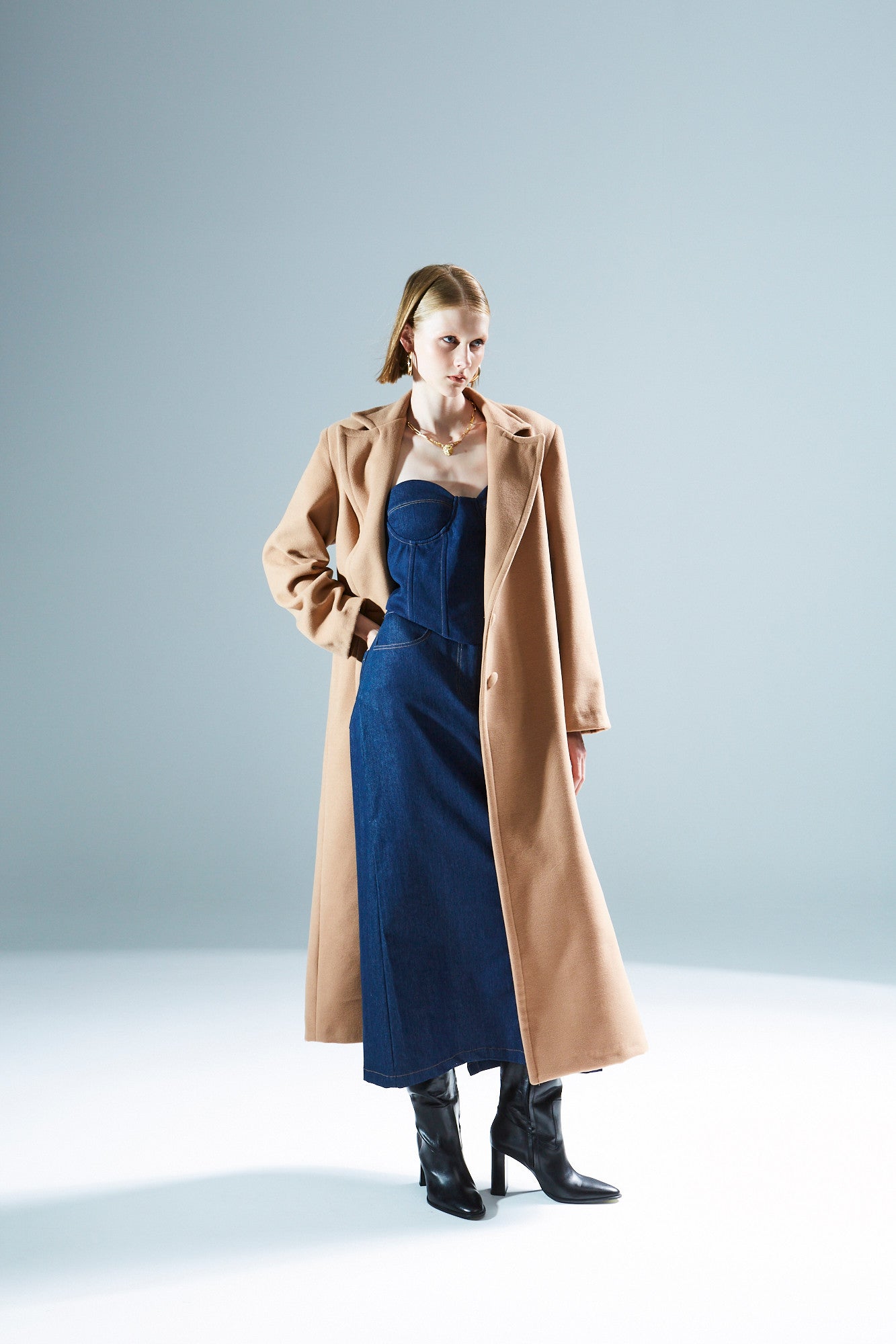 Ramona oversized camel coat – Ananke