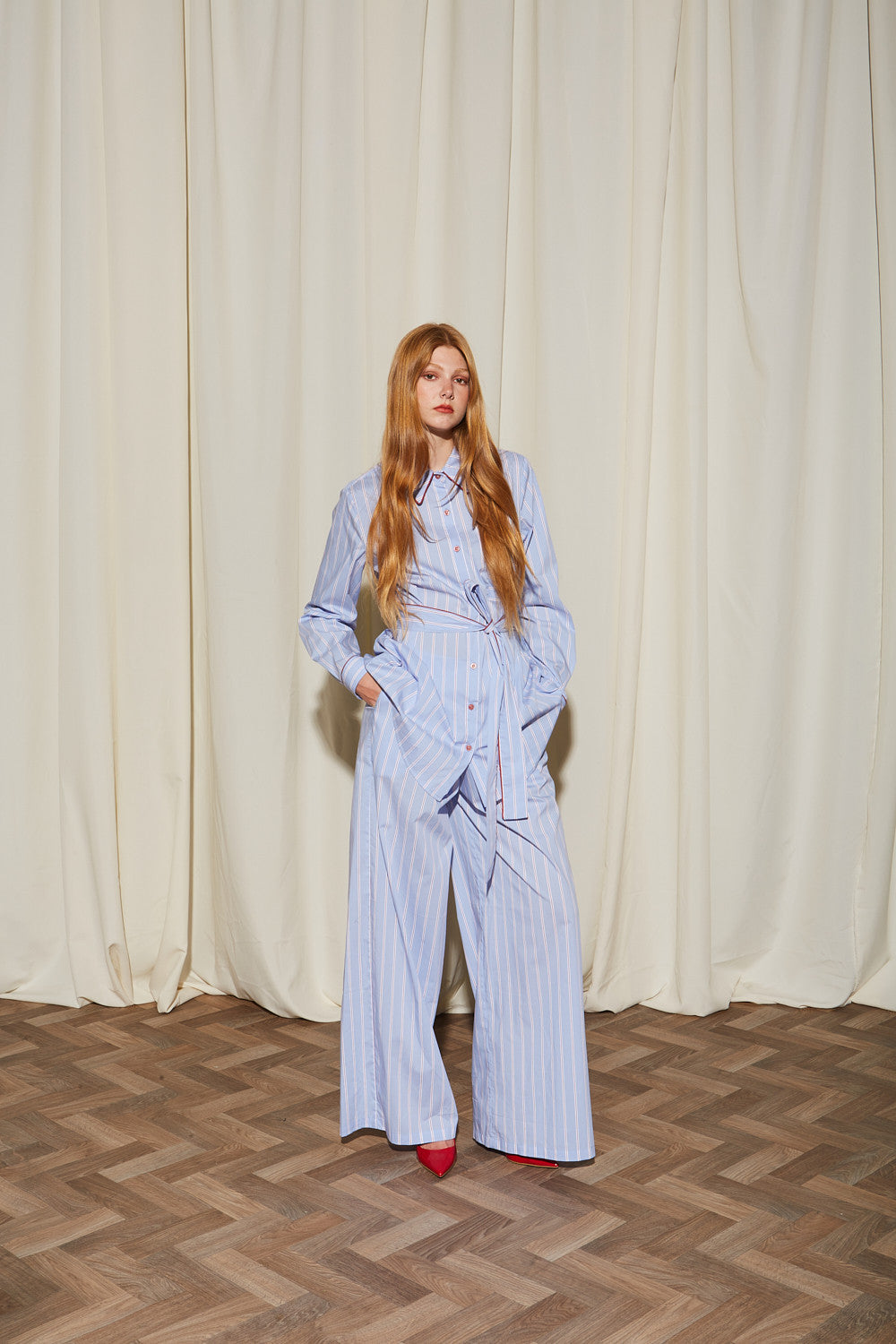 Ada cotton stripe shirt