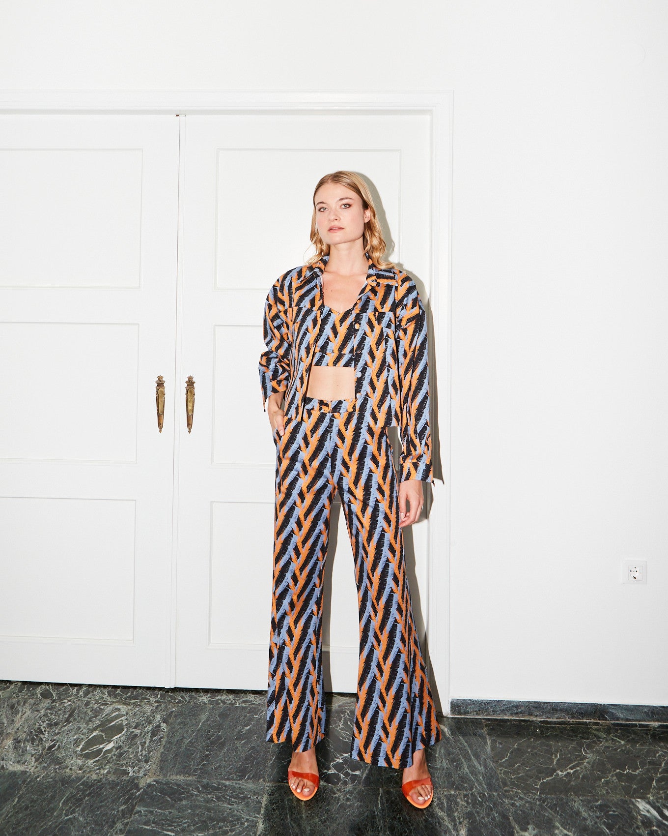 Aemilia cotton printed pants