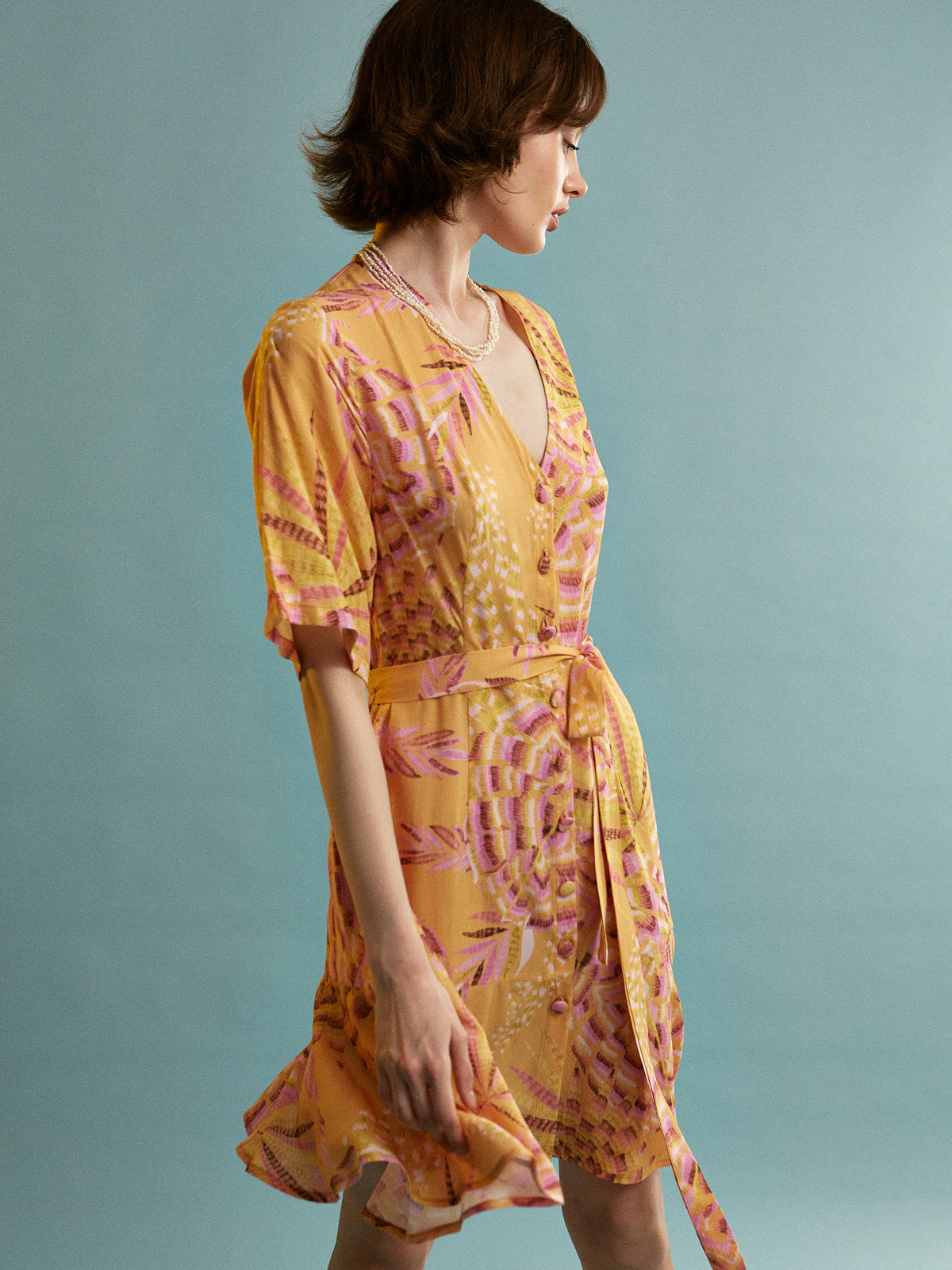 Nora viscose mini dress