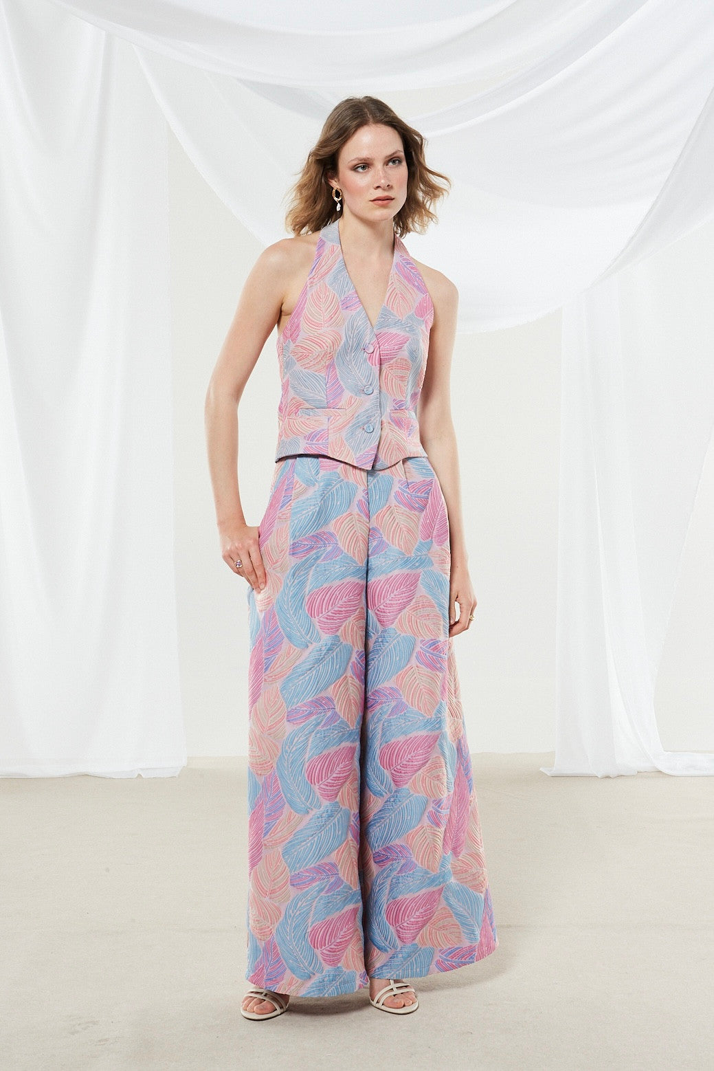 Clementine brocade vest