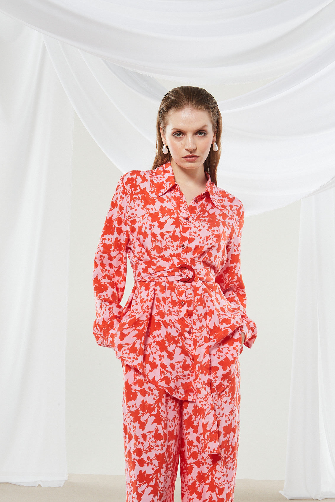 Dahlia cupro printed shirt