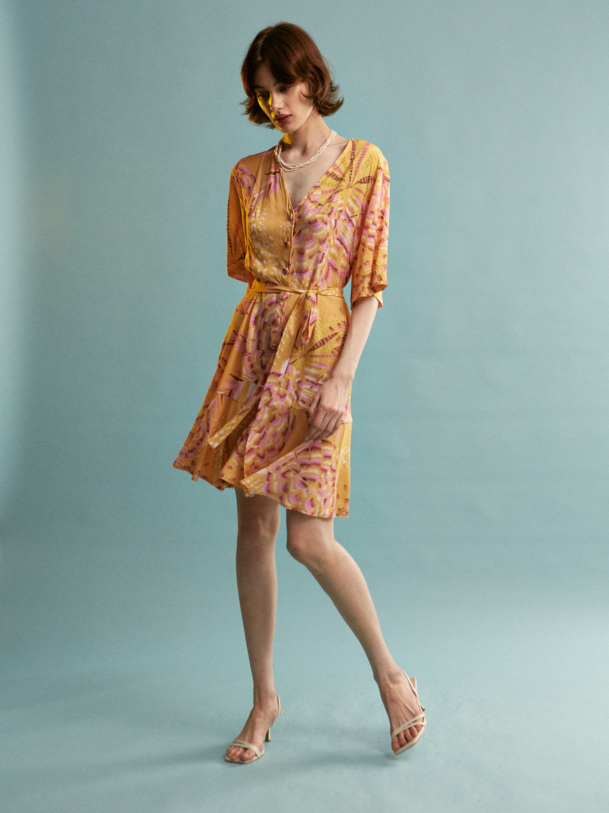 Nora viscose mini dress