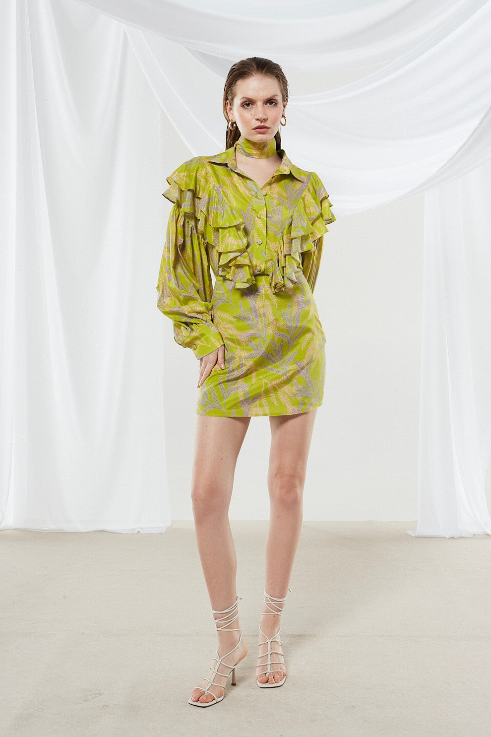 Jasmine printed mini skirt